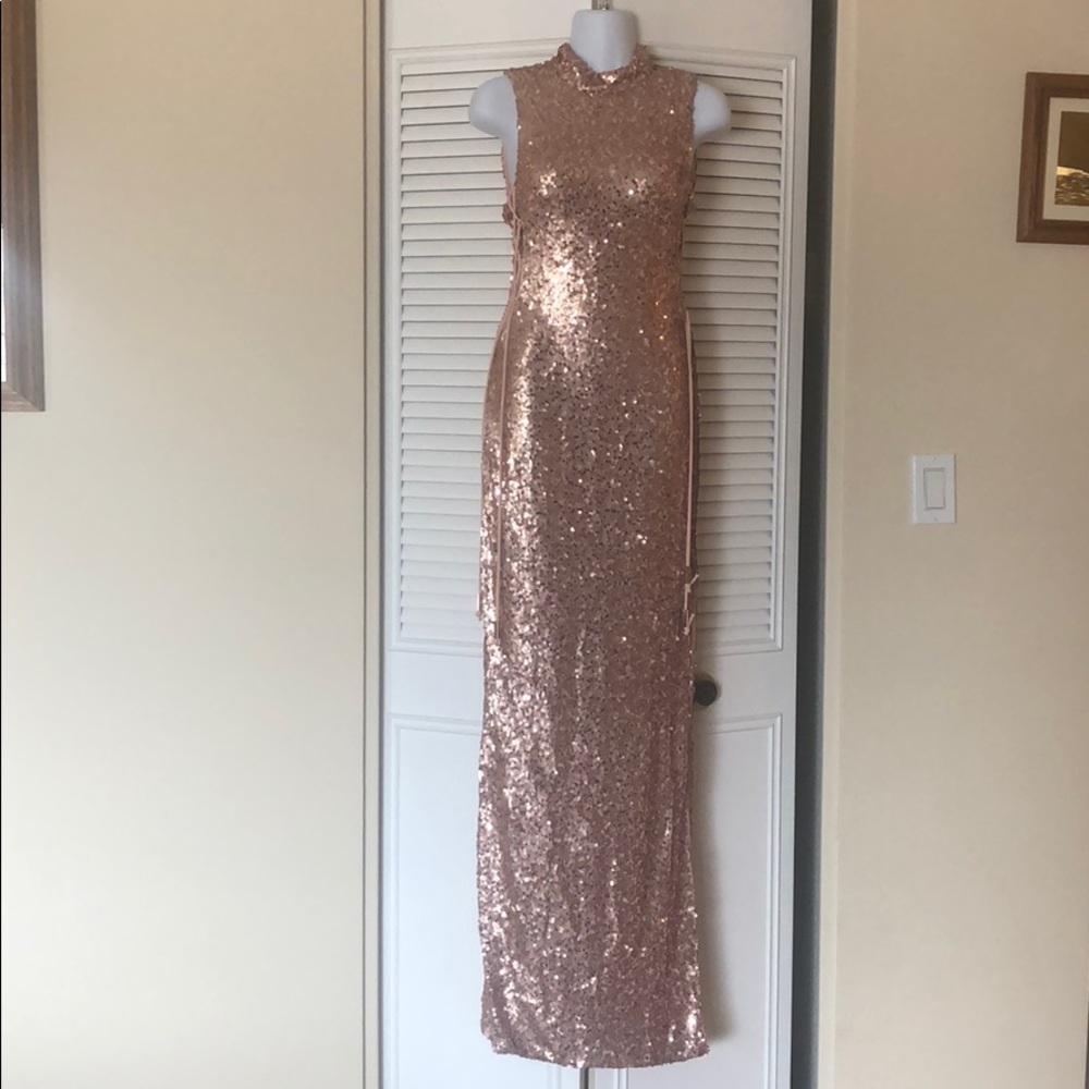 Prom Dress rose gold